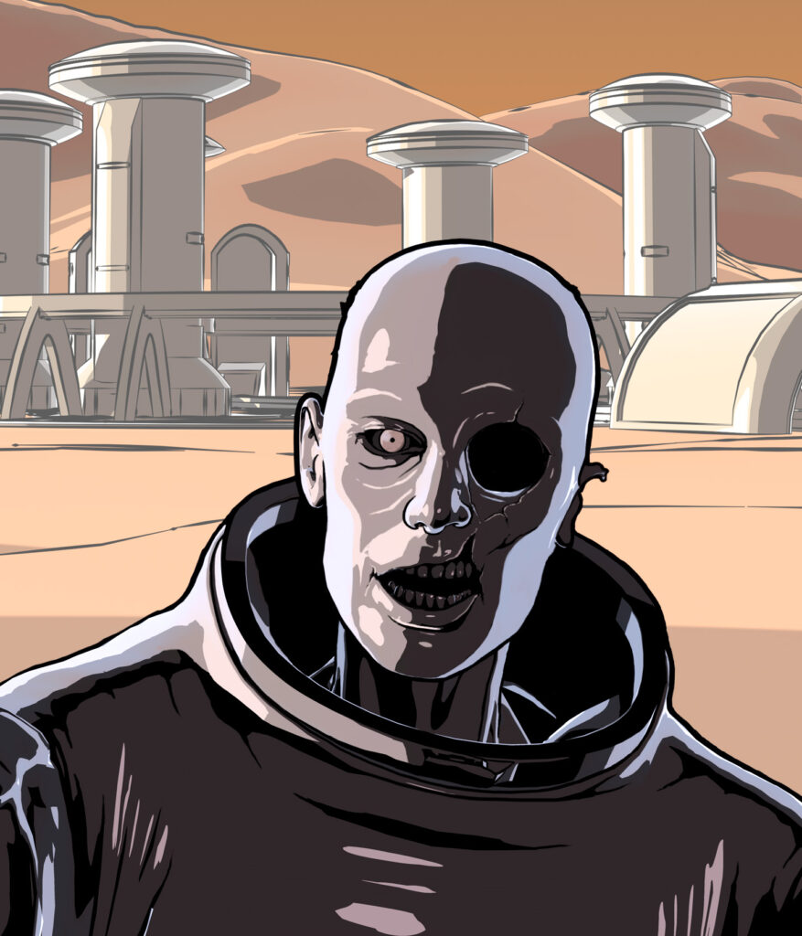 'Zombies From Mars' concept sketch